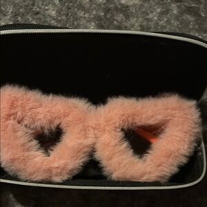 Pink Fuzzy Sunglasses